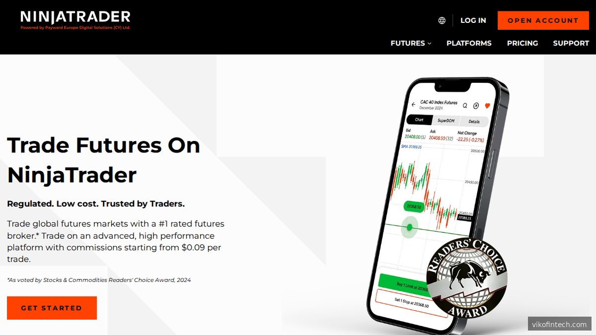 NinjaTrader Startseite – Plattform für automatisierte Futures- und Forex-Strategien