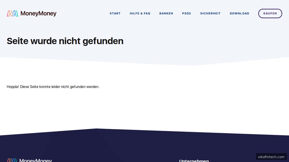 Screenshot of moneymoney-app.com pricing page