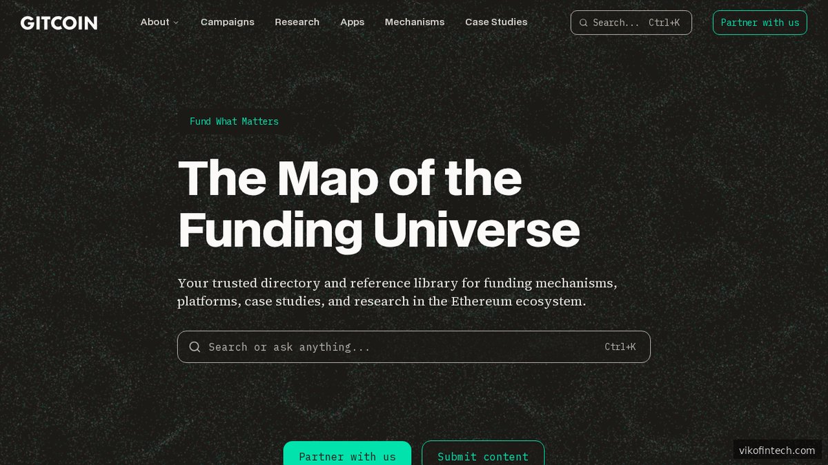 Gitcoin Homepage – Dezentrales Proof-of-Personhood-System auf Basis eines sozialen Credential-Stacks