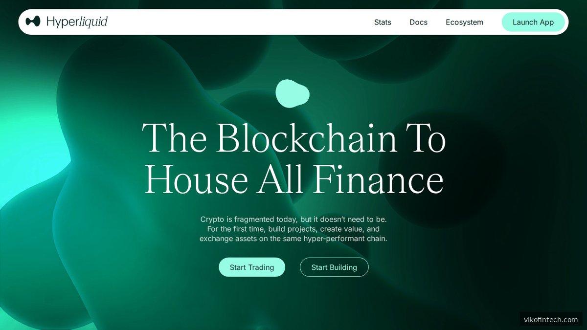 Screenshot of hyperliquid.xyz homepage page