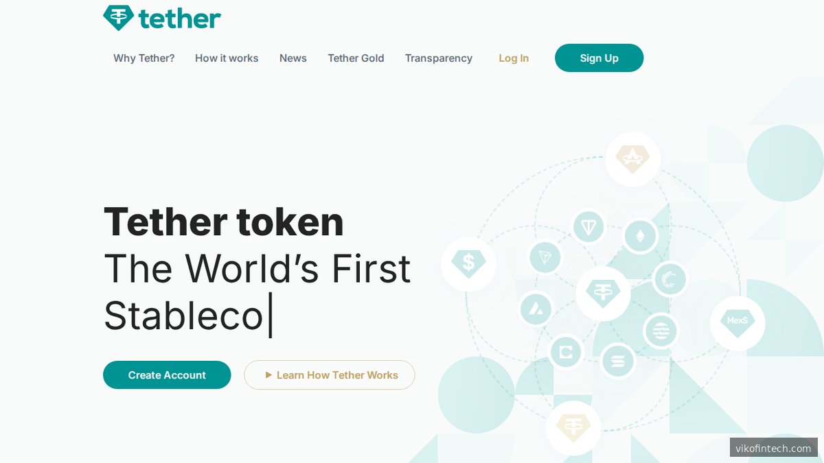 Tether (USDT) – Offizielle Website des größten Stablecoins nach Marktkapitalisierung