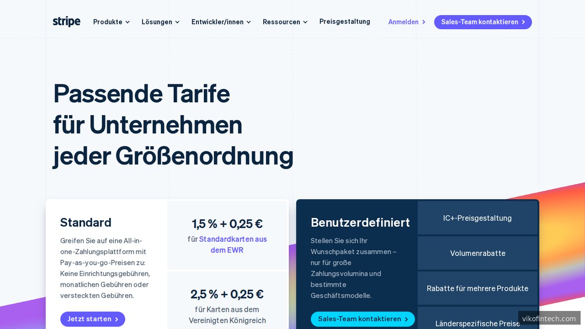 Stripe Preismodell – Transparente Tarife für Kartenzahlungen, während Stablecoin-Settlement-Preise noch nicht öffentlich sind