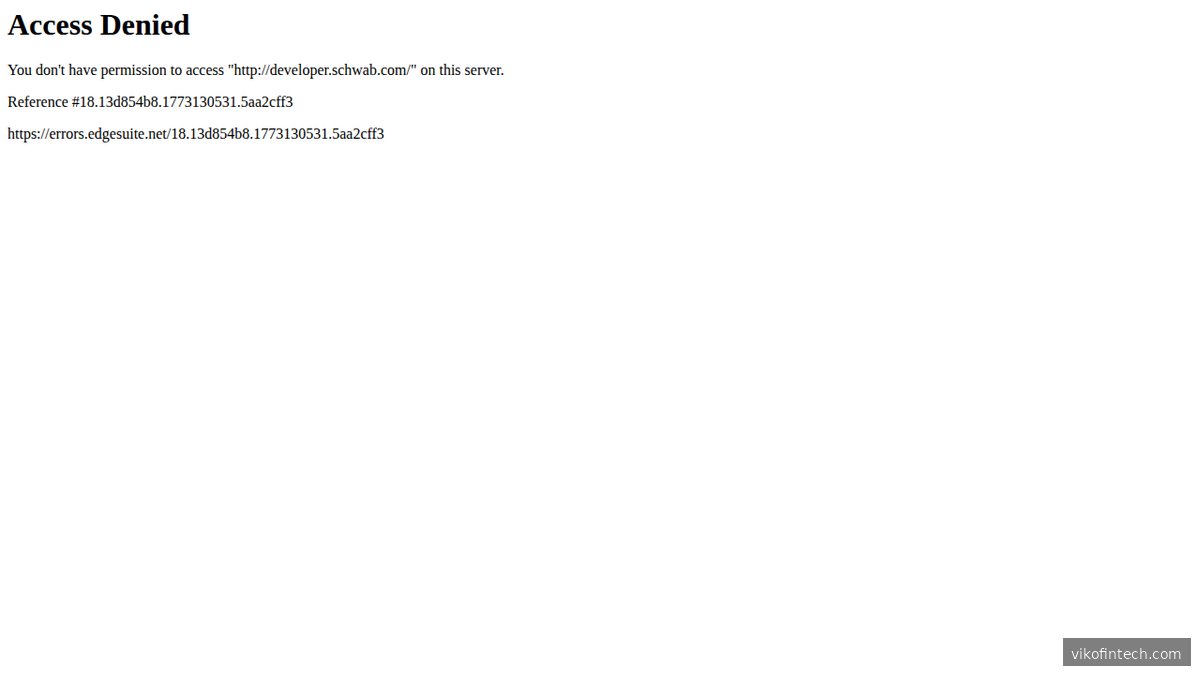 Schwab Developer Portal – API-Dokumentation und Zugang zur programmatischen Handelsschnittstelle von Charles Schwab
