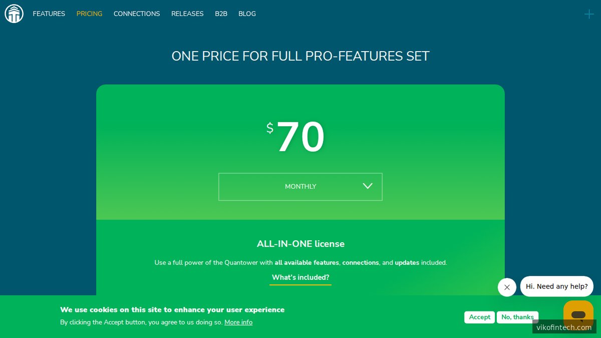 Quantower Preisübersicht – Tarifmodelle für professionelle und semi-professionelle Trader