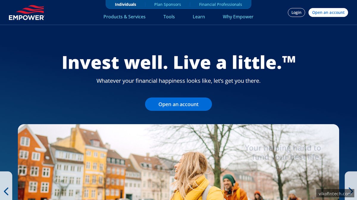 Screenshot der Personal Capital Startseite mit Überblick über die Plattform für Vermögensverwaltung und Finanzplanung